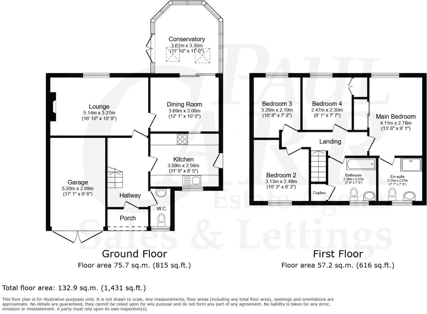 Cleves Crescent, Cheslyn Hay, WS6 7LR floorplan