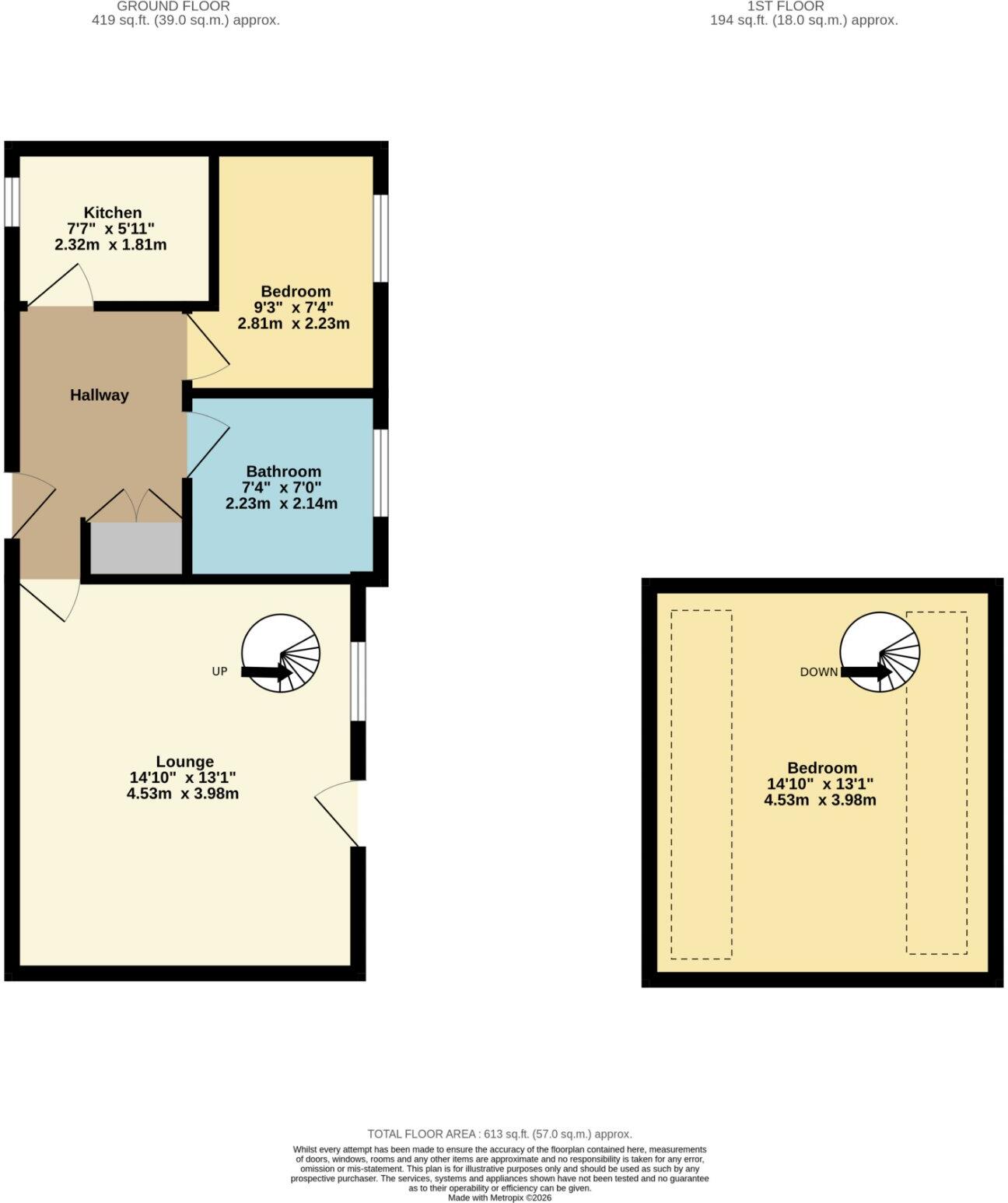 Middle Deal Road, Deal, Kent, CT14 floorplan