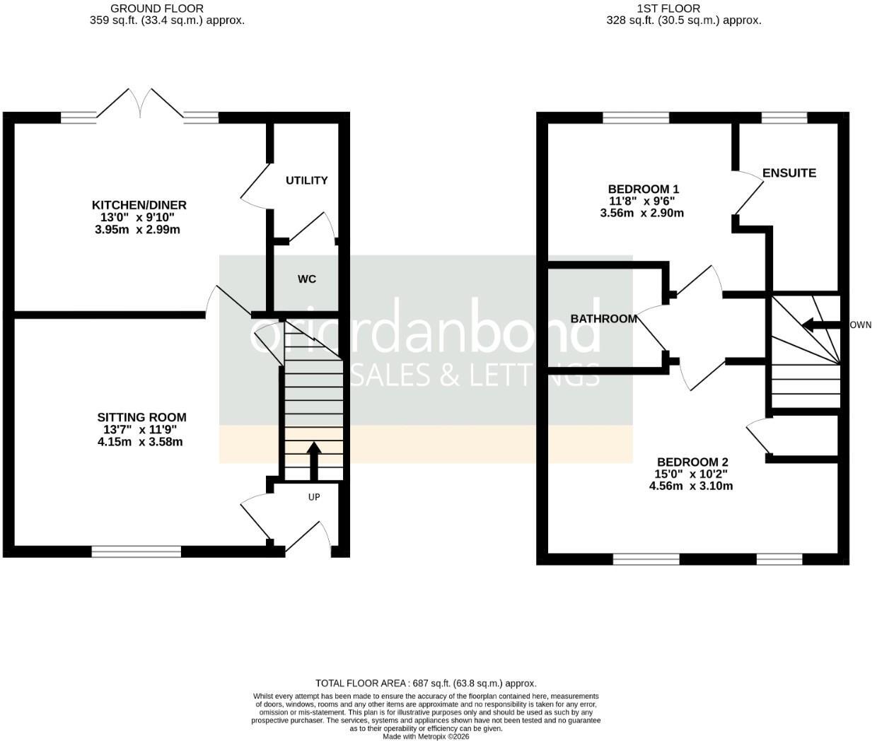 Tarry Way, Boughton, Northampton NN2 floorplan