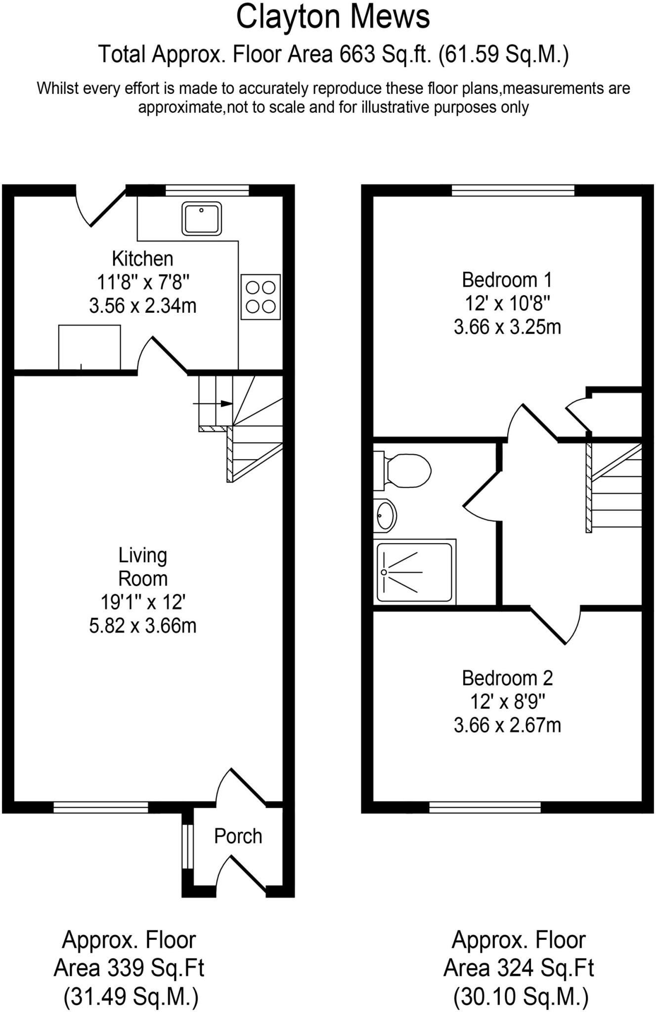 Clayton Street, Skelmersdale, WN8 floorplan