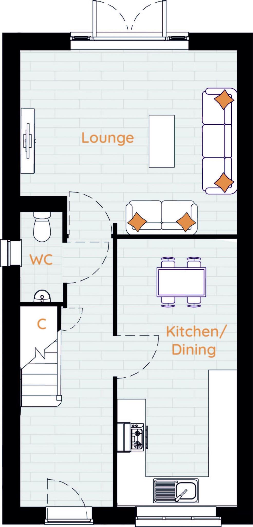 Plot 18 & 19 The Milton, Hoober Homes, Bertone Meadows, Scawby Road, Broughton, Brigg, North Lincolnshire, DN20 0AB floorplan