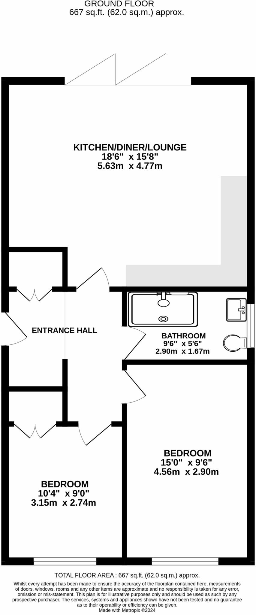 3A, Station Road, Yatton, BS49 floorplan