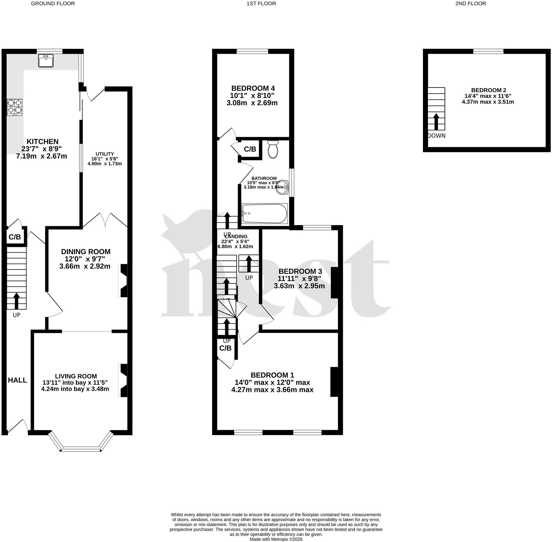 Greenway Avenue, Taunton, TA2 floorplan
