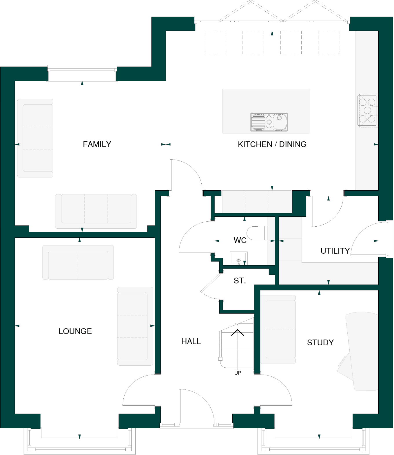 St George's, 
Morpeth, 
Northumberland, 
NE61 2NU floorplan