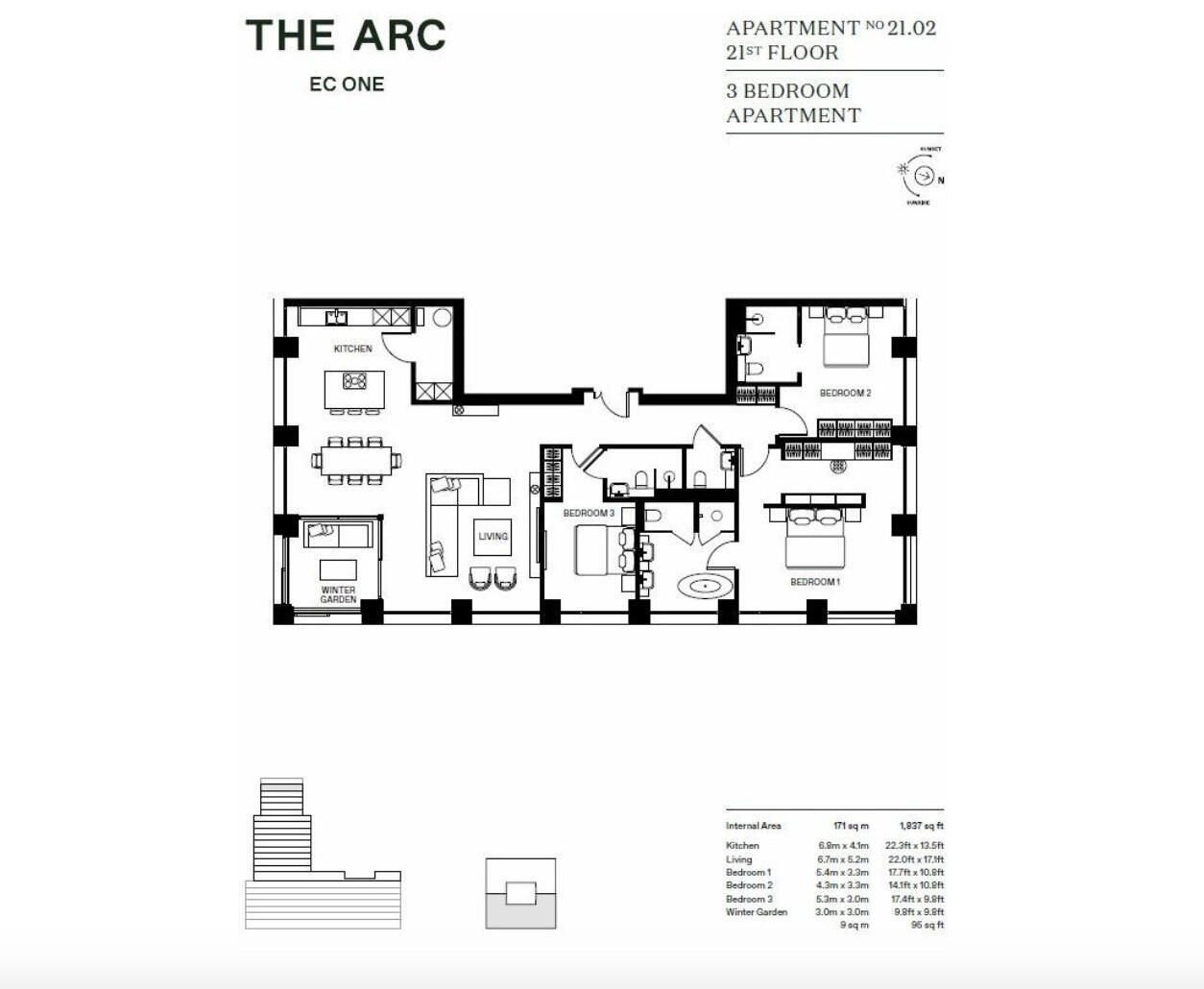 Penthouse, The Arc, City Road, London, EC1V floorplan