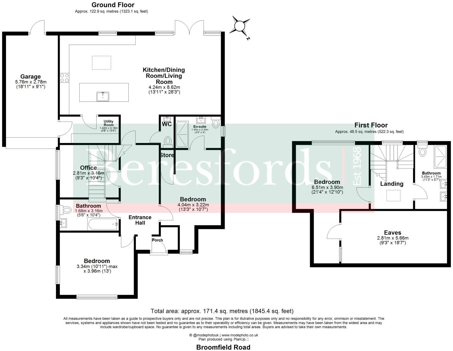 Broomfield Road, Chelmsford, CM1 floorplan