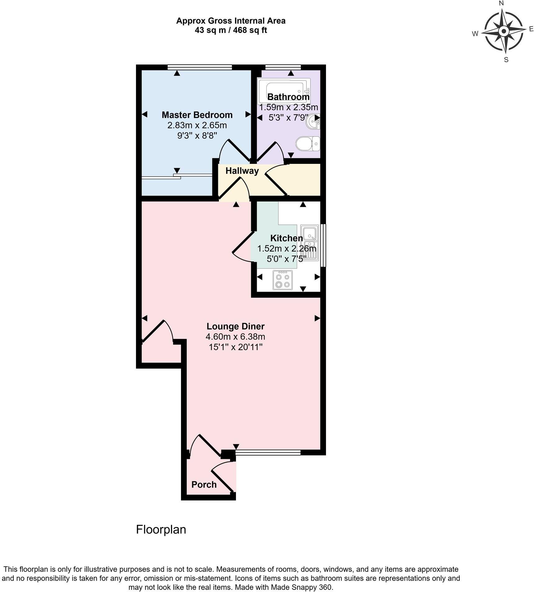 Newport Mews, Worthing, BN11 floorplan