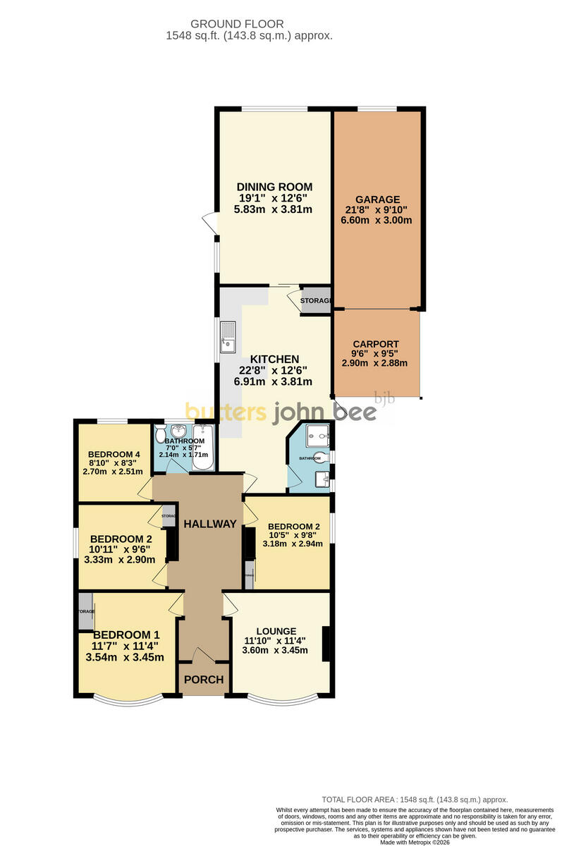 Doxey, Stafford floorplan