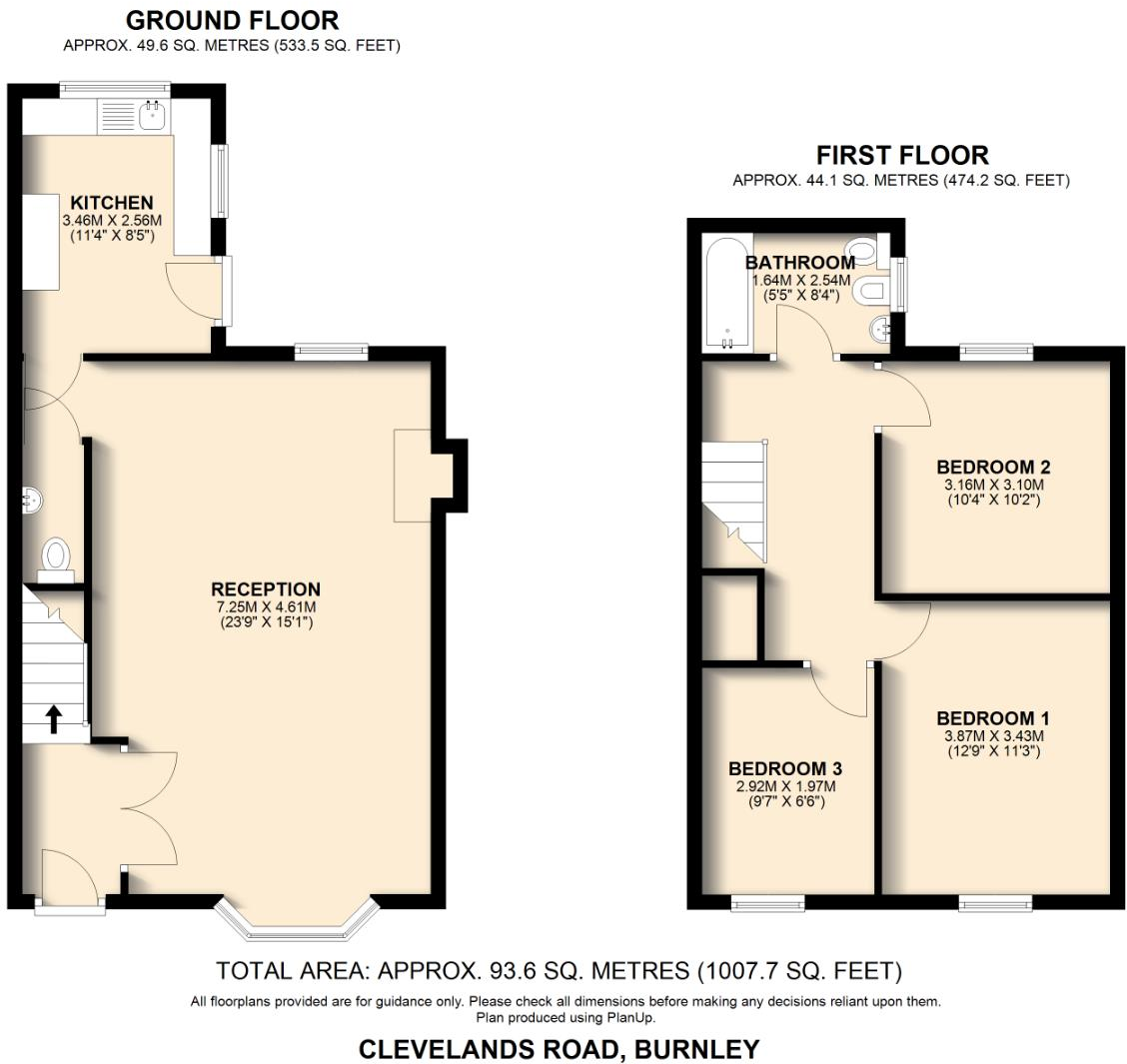 Clevelands Road, Burnley floorplan