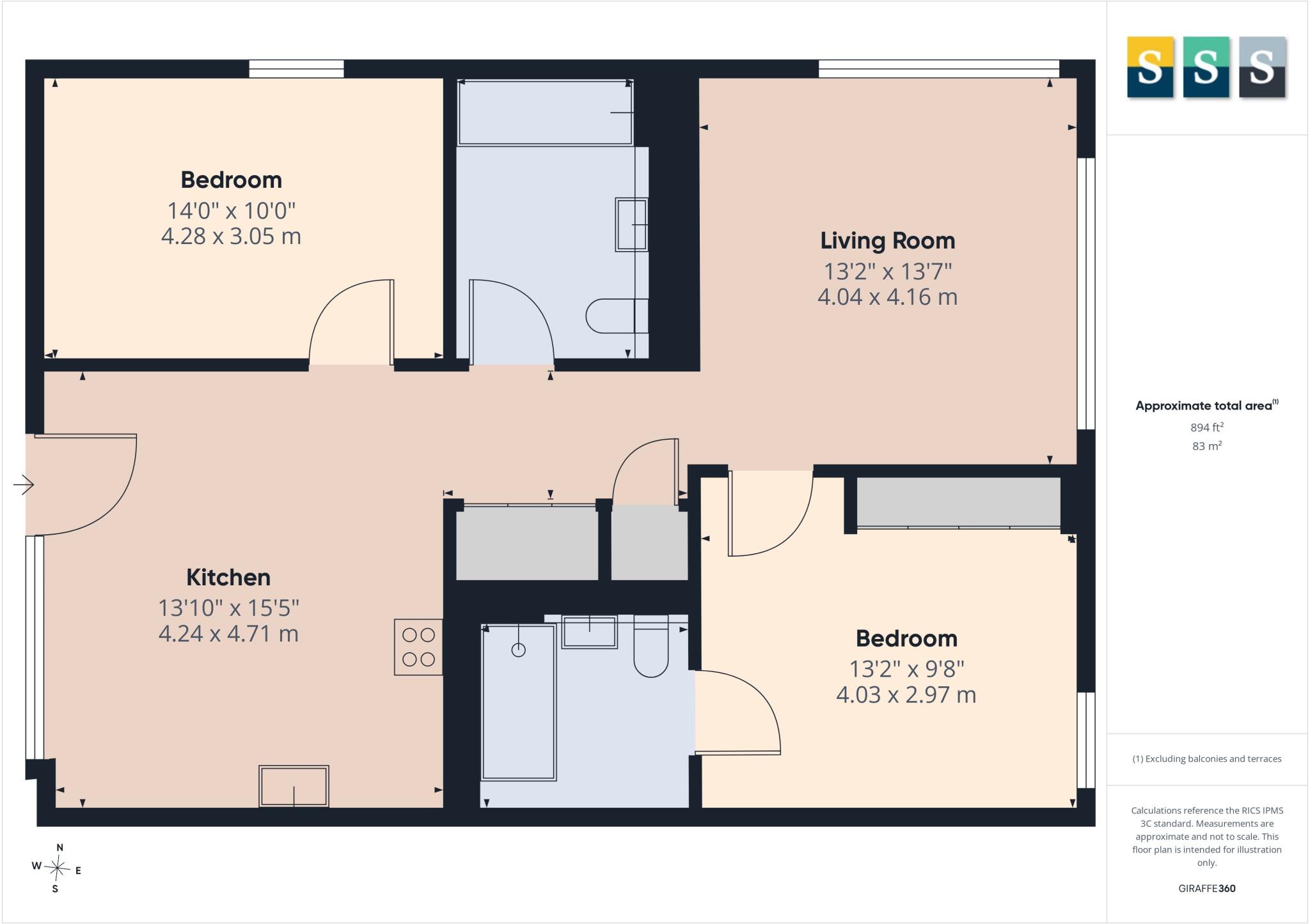 Horsell Moor, Woking, Surrey, GU21 floorplan