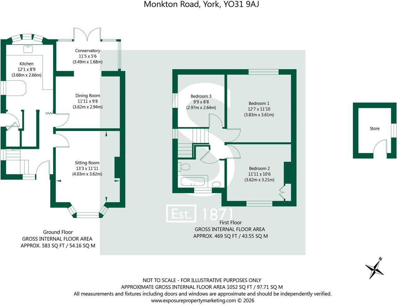Monkton Road, York floorplan
