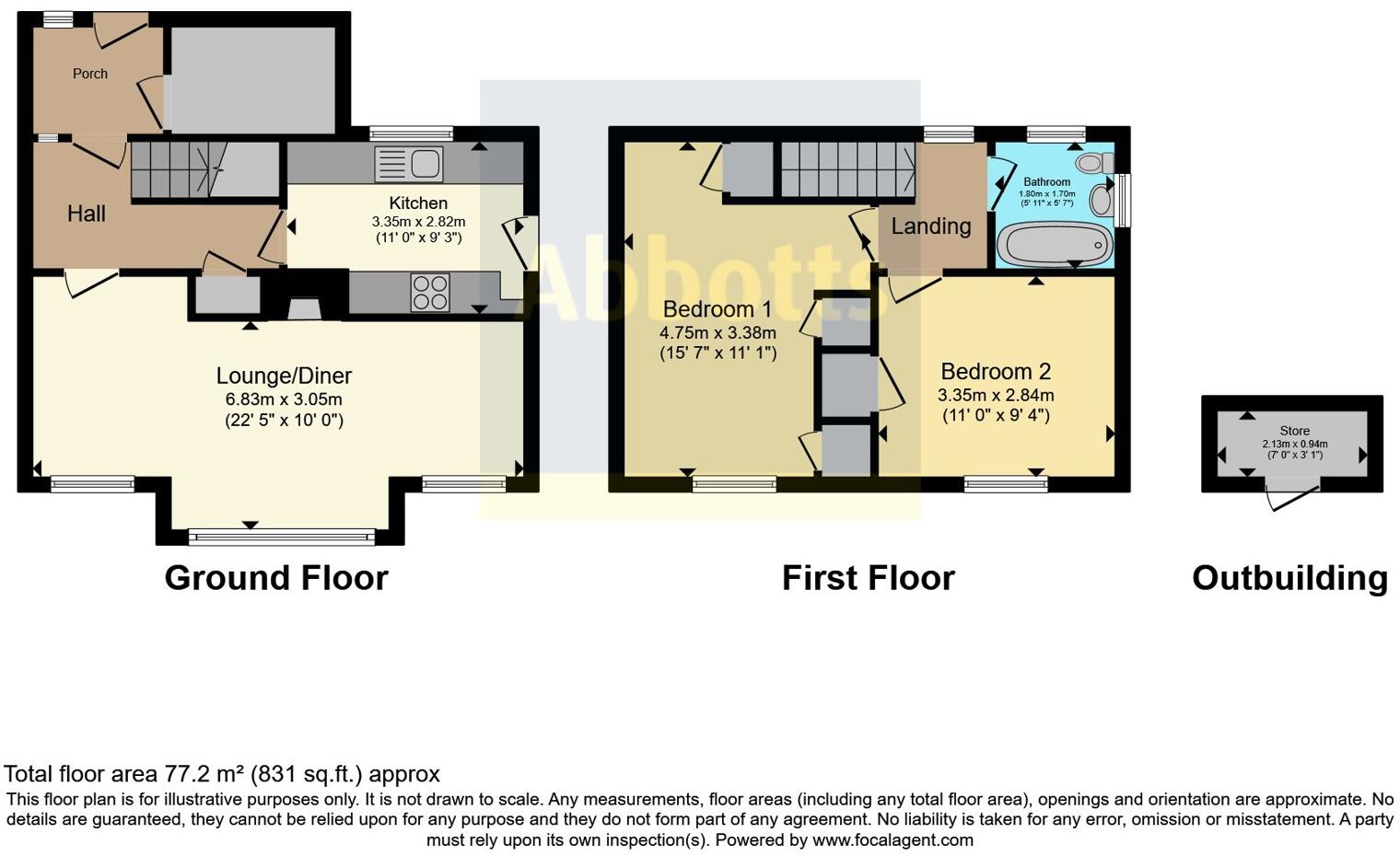 Elm Road, Upper Marham, King's Lynn, Norfolk, PE33 floorplan