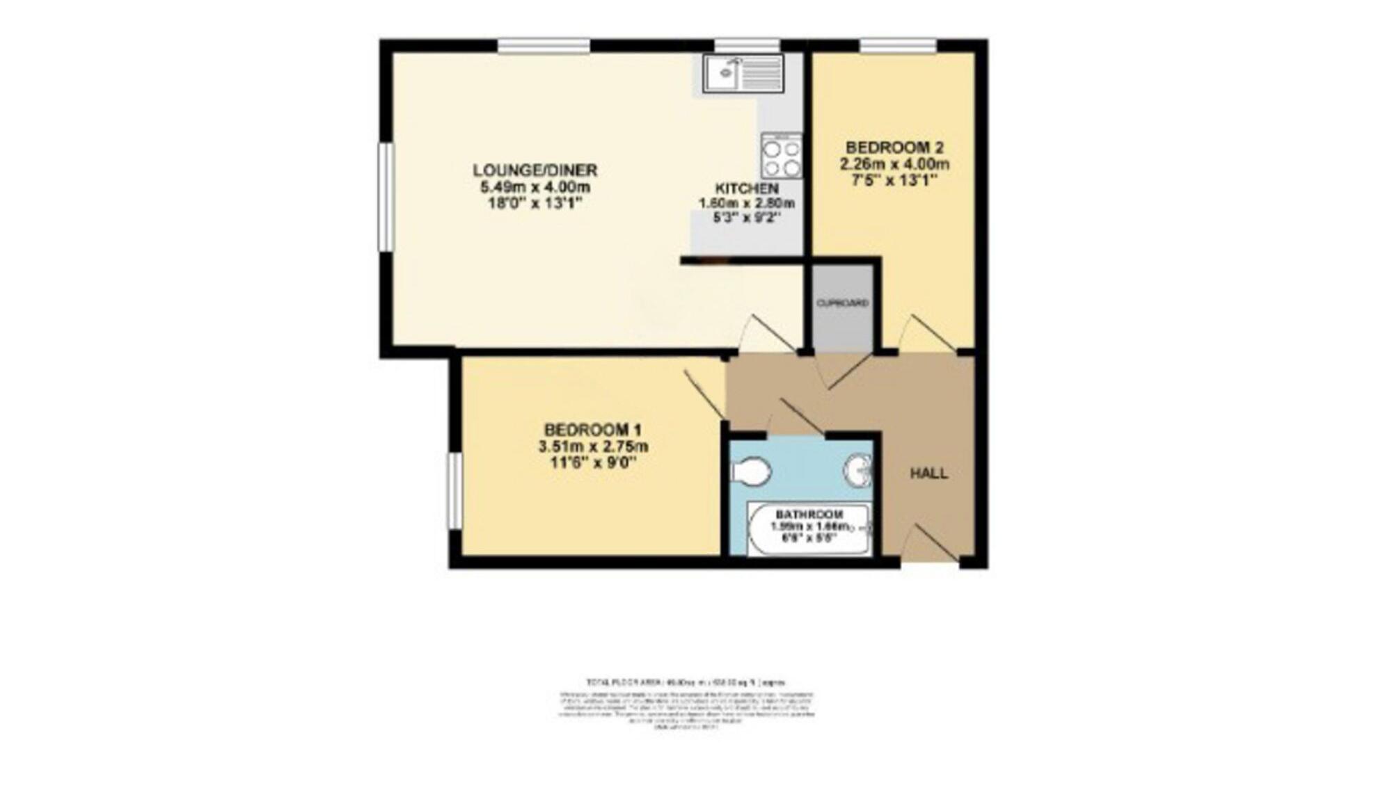 Castlemain Avenue, Bournemouth, BH6 floorplan