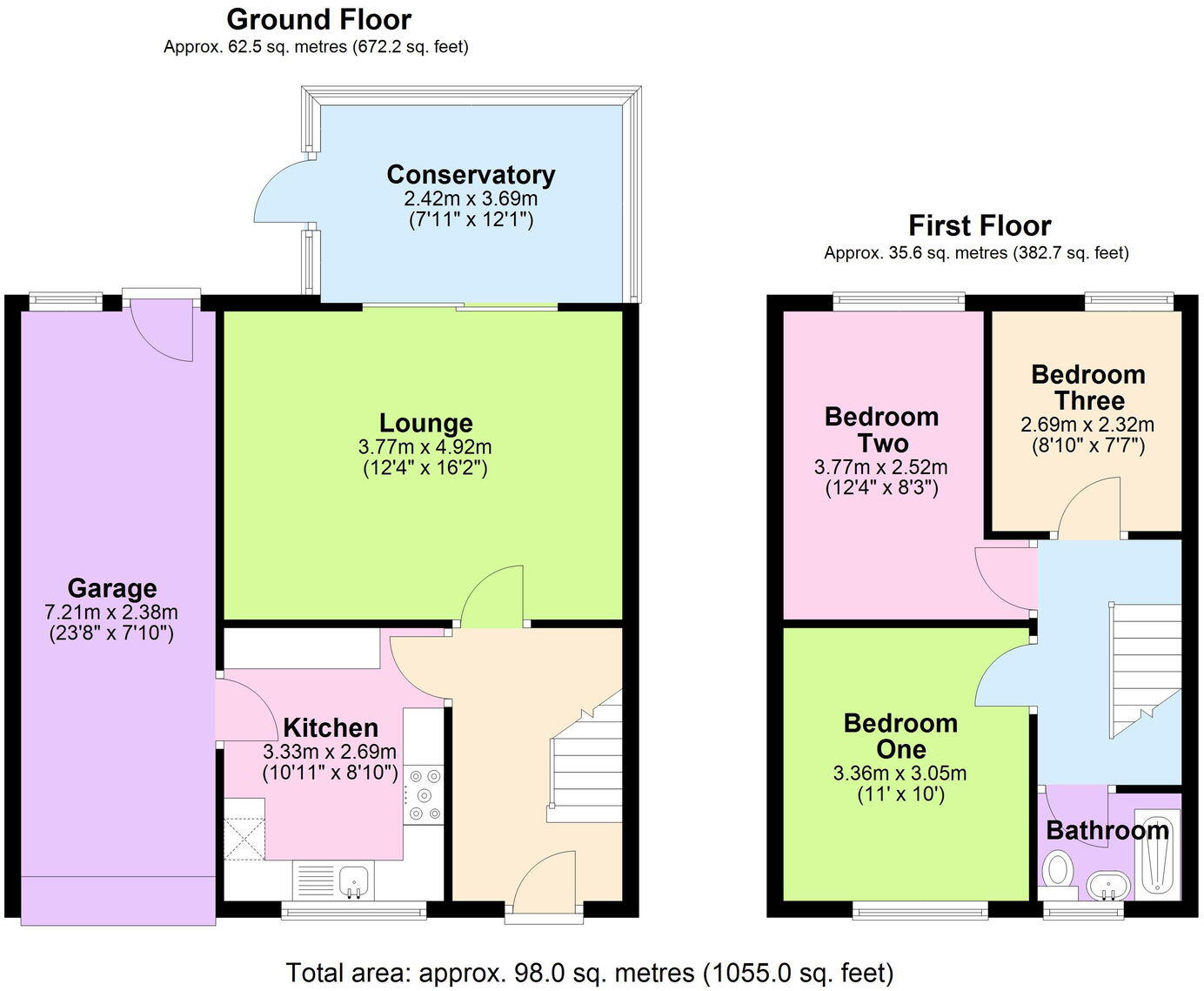 Rosemary Avenue, Cheslyn Hay floorplan
