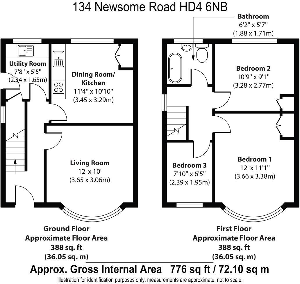 Newsome Road, Huddersfield floorplan