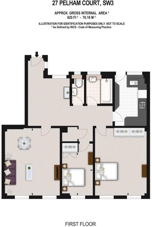 145 Fulham Road London SW3 floorplan