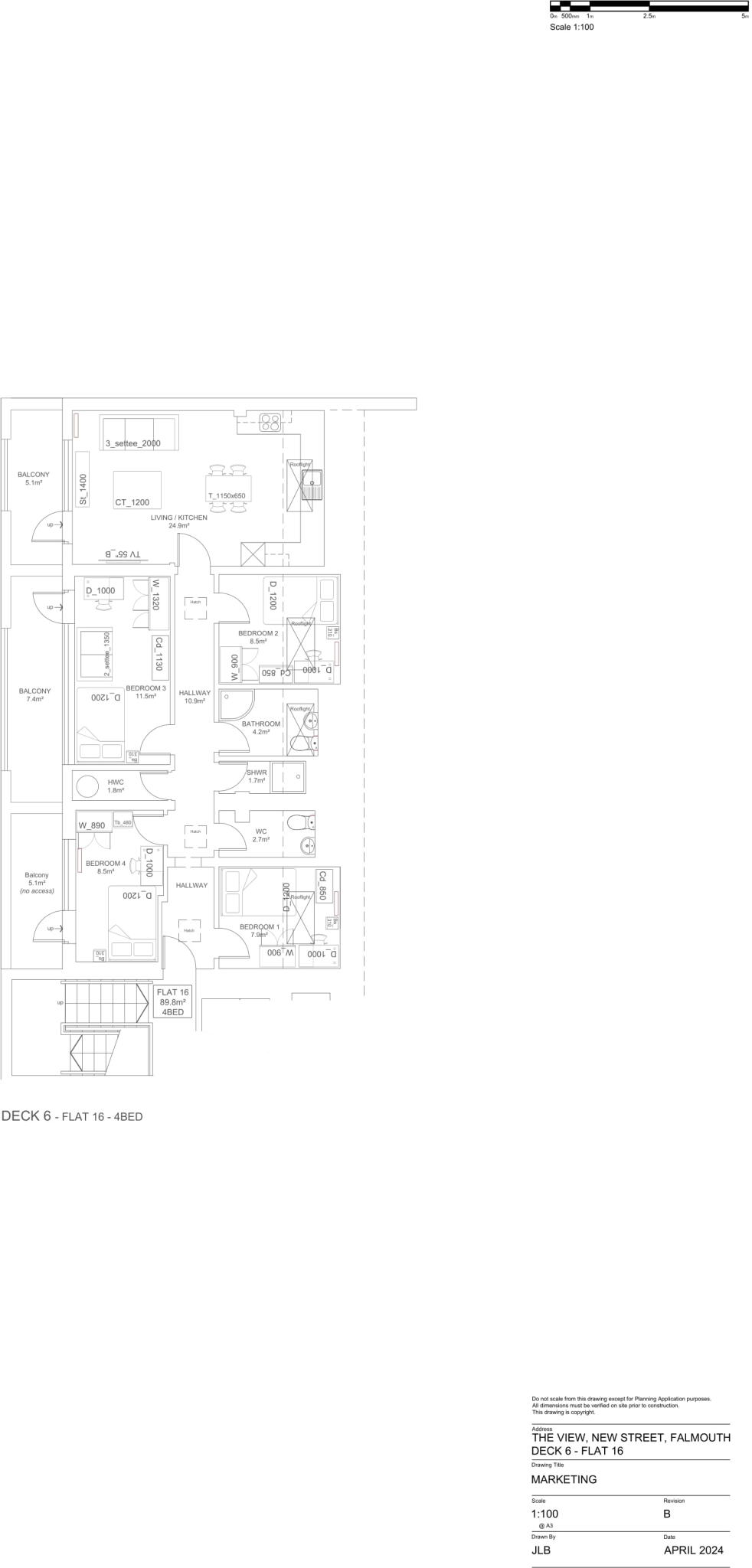 Flat 16, The View, New Street TR11 3LQ floorplan