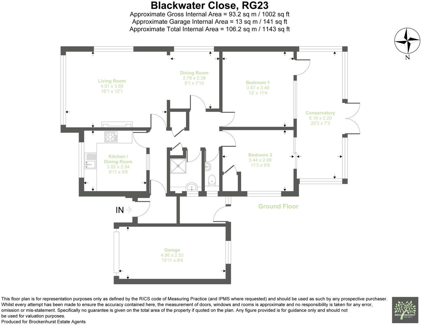 Blackwater Close, Oakley, Basingstoke, RG23 7AS floorplan