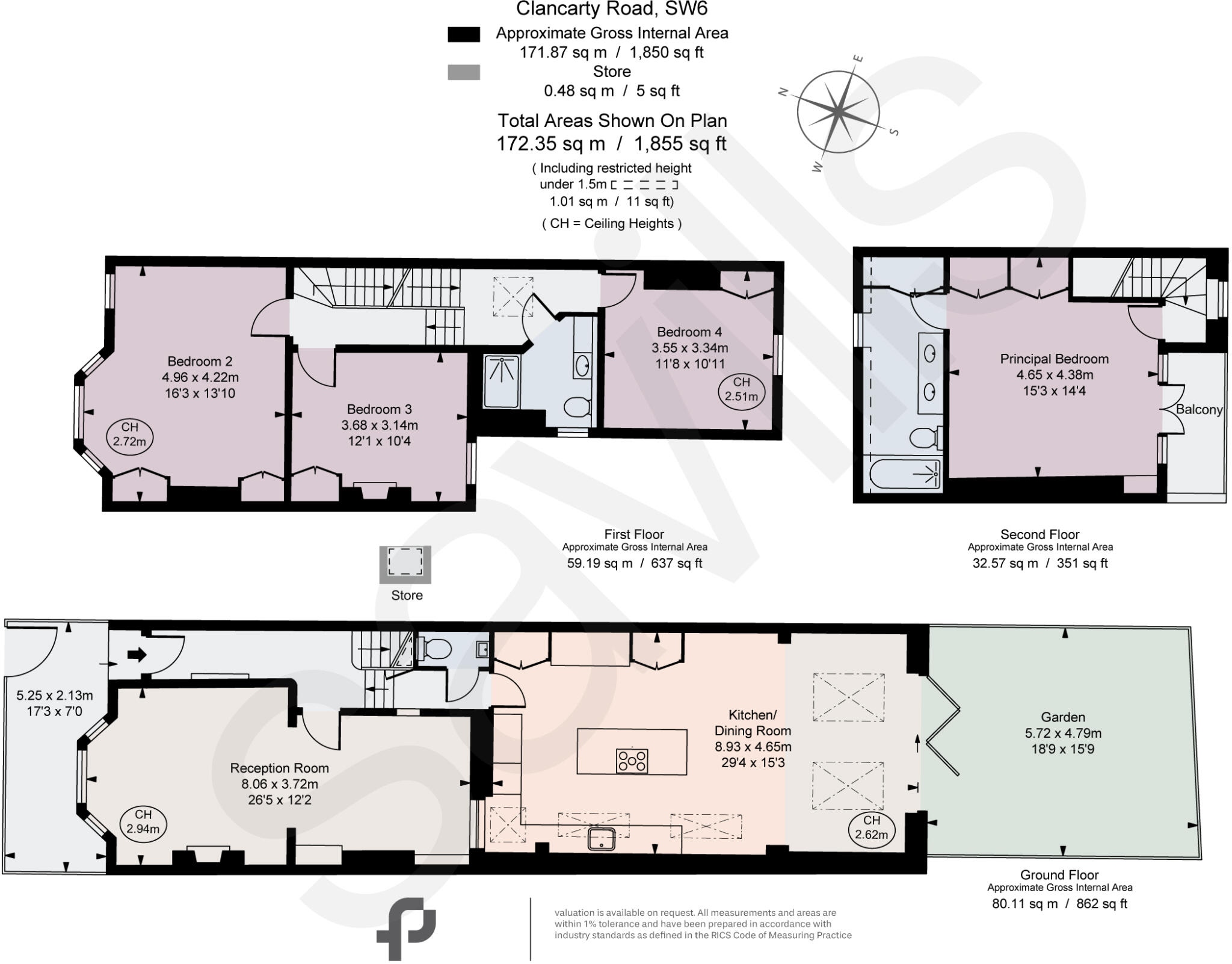 Clancarty Road, London, SW6 floorplan