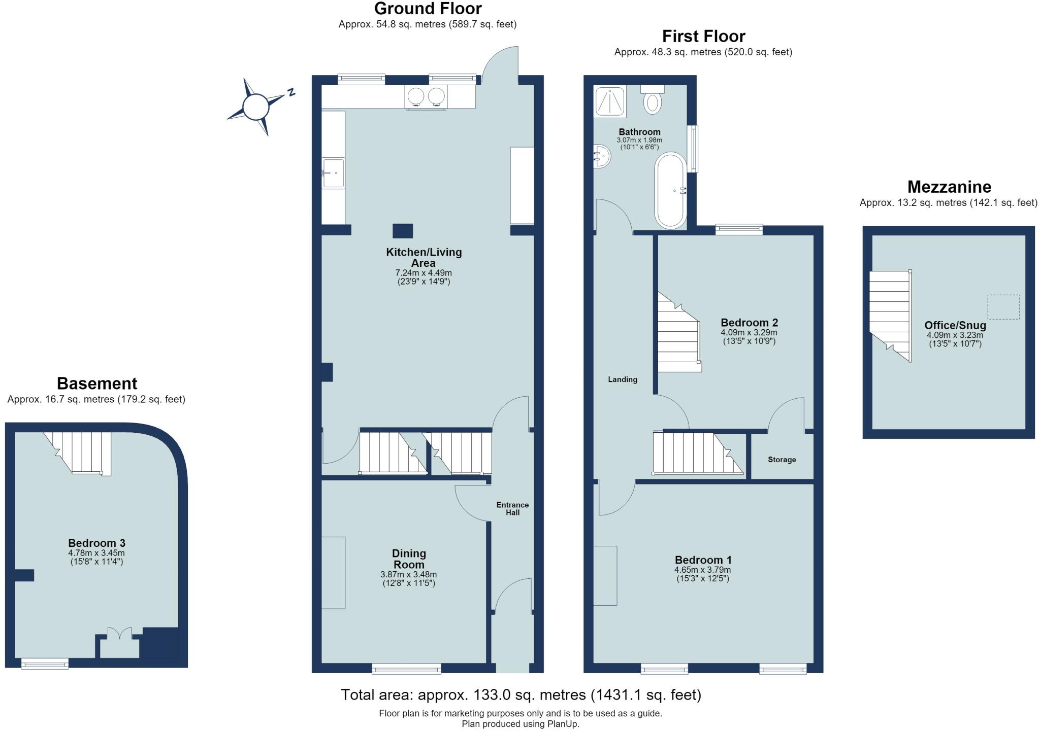 Holywell Hill, St. Albans, Hertfordshire, AL1 floorplan