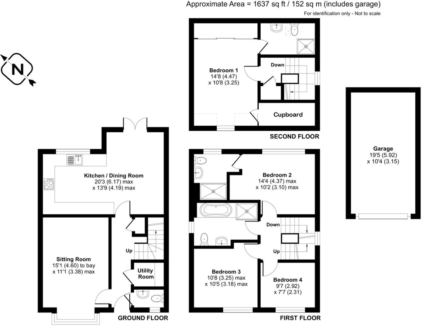 Wades Crescent, Nursling, Southampton, Hampshire, SO16 floorplan