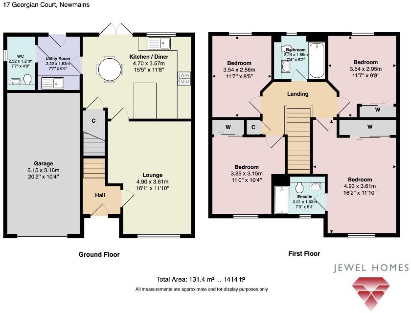 Georgian Court, Newmains, North Lanarkshire, ML2 floorplan