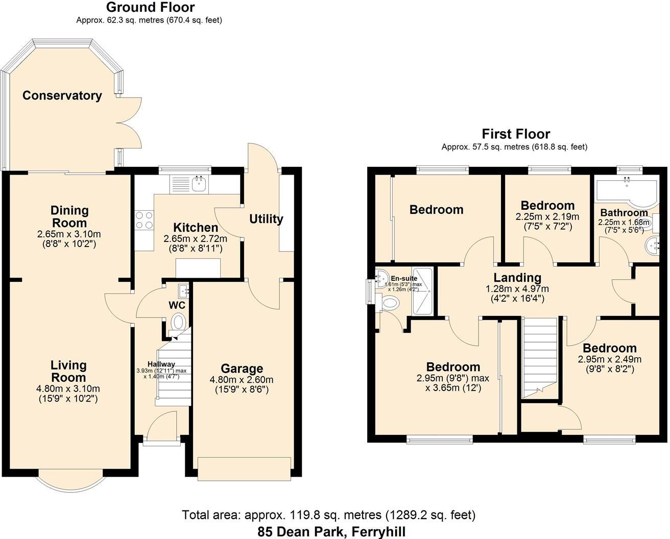 Dean Park, Ferryhill floorplan