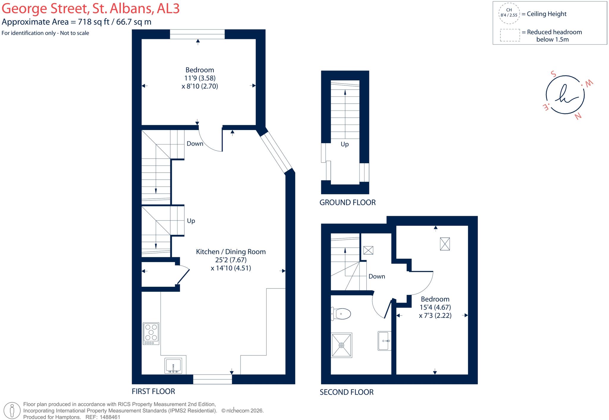 George Street St. Albans AL3 floorplan