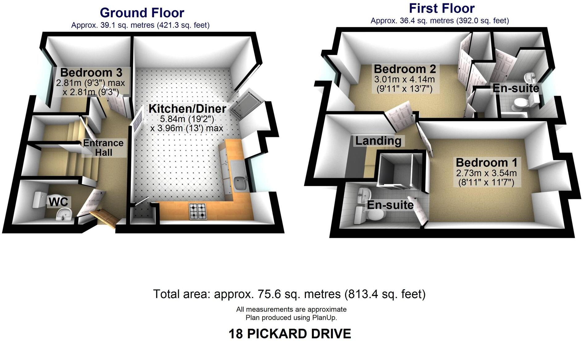 Pickard Drive, Sheffield, S13 floorplan