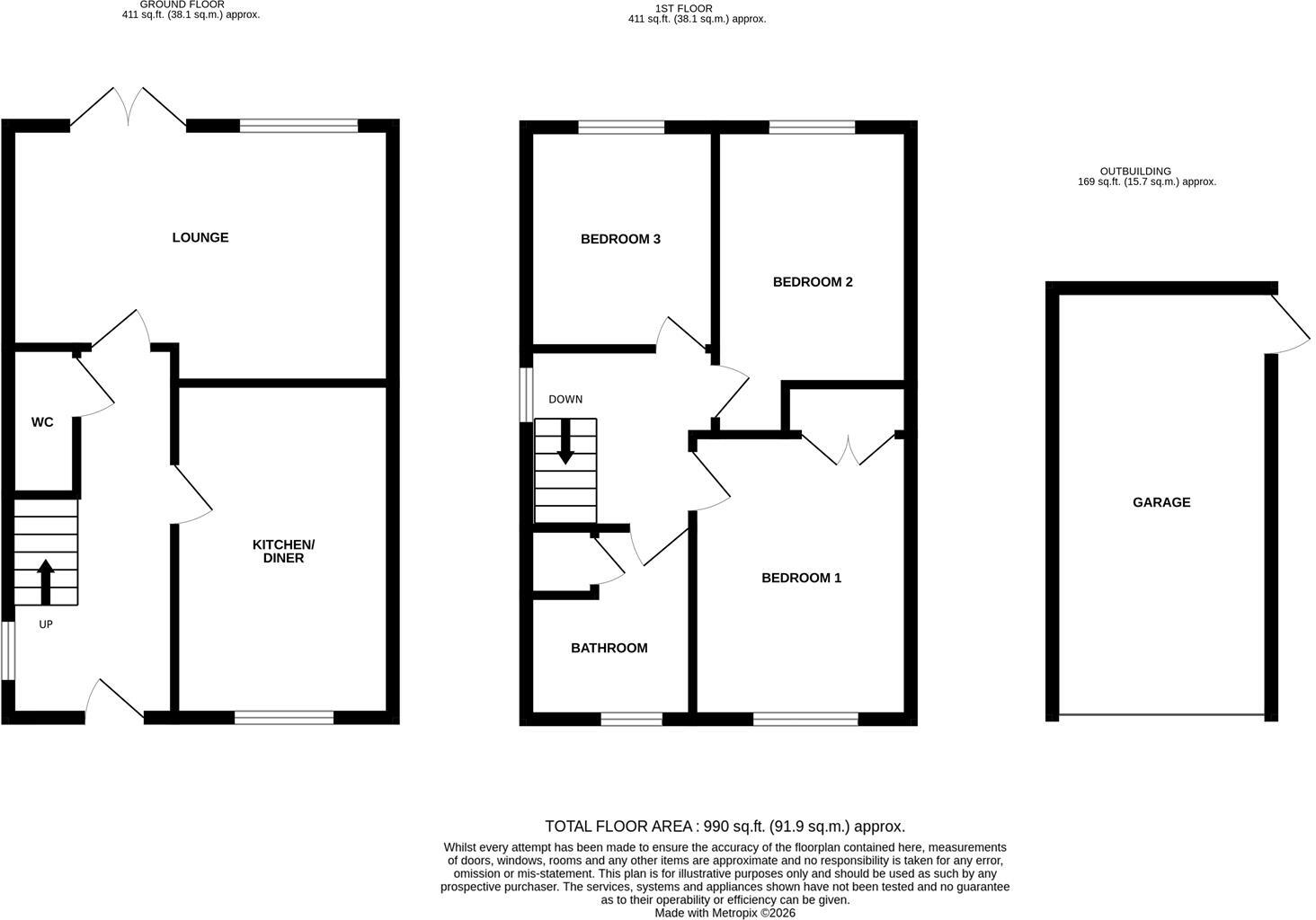 Forest Way, Humberston floorplan
