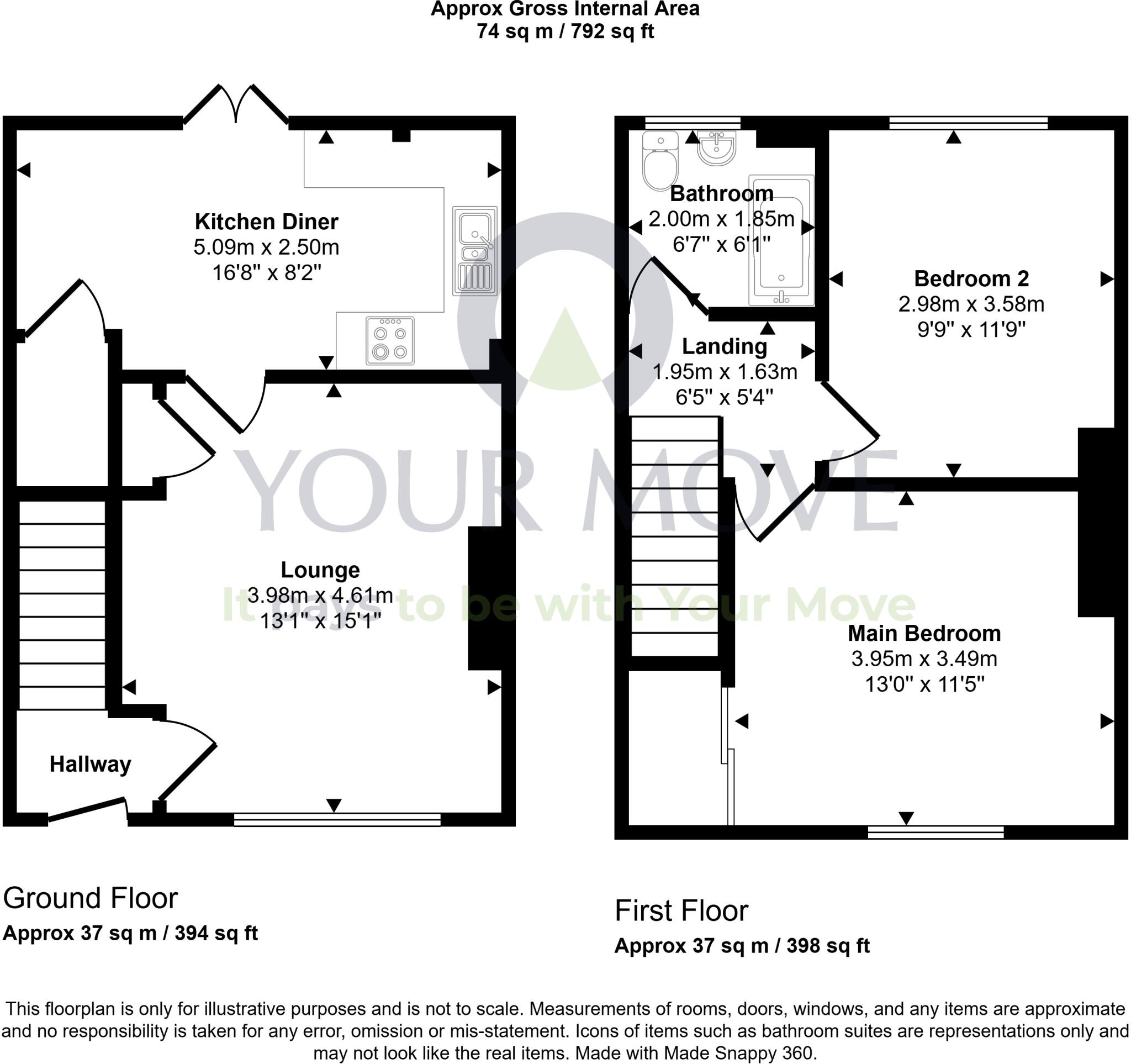 Laurel Bank, Dalkeith, Midlothian, EH22 floorplan