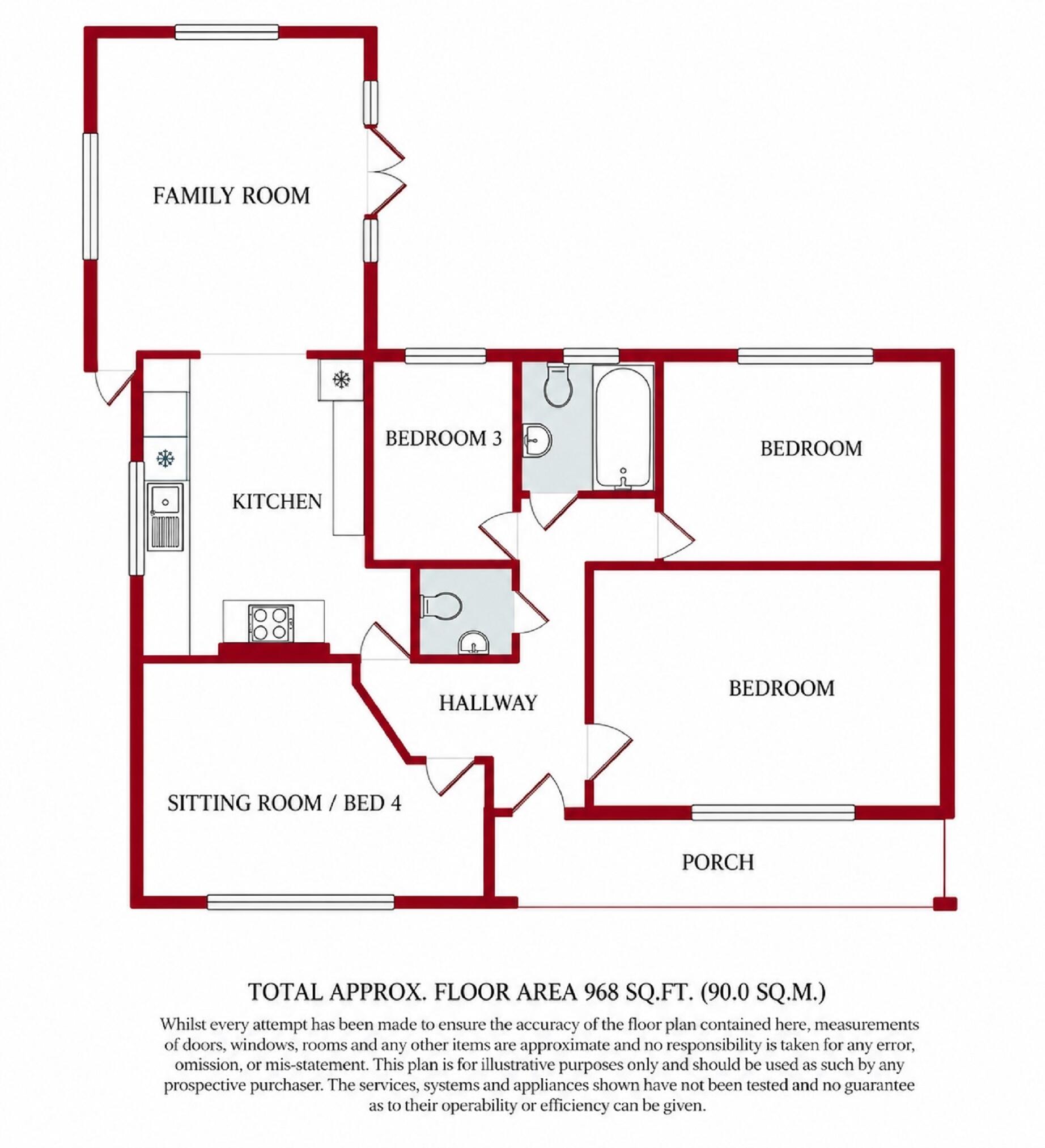 Christchurch Road, New Milton, Hampshire. BH25 6QF floorplan