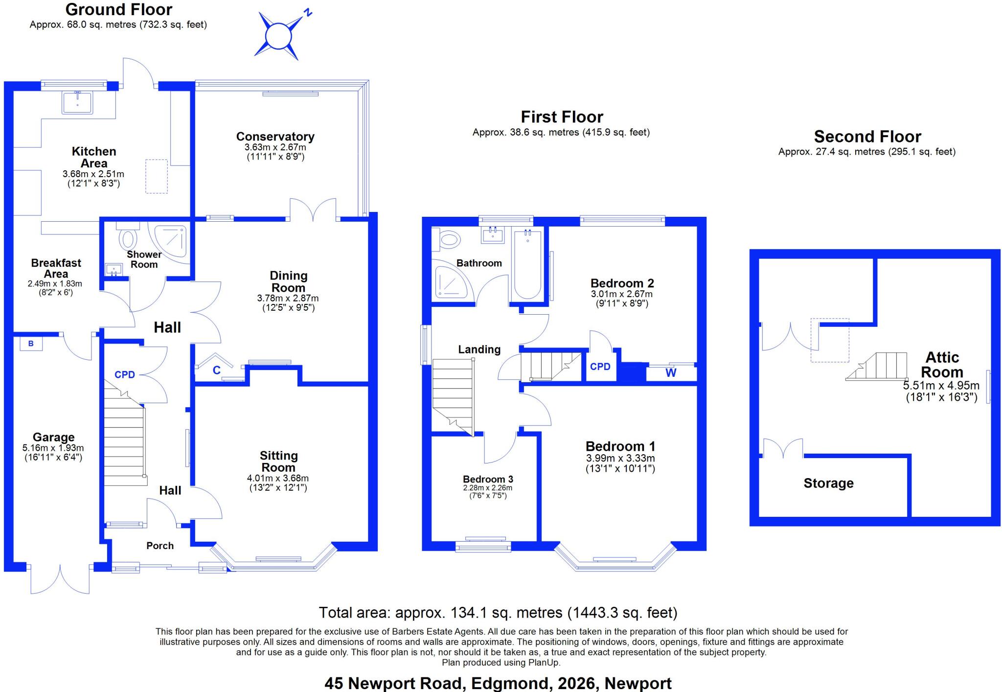 Newport Road, Edgmond floorplan