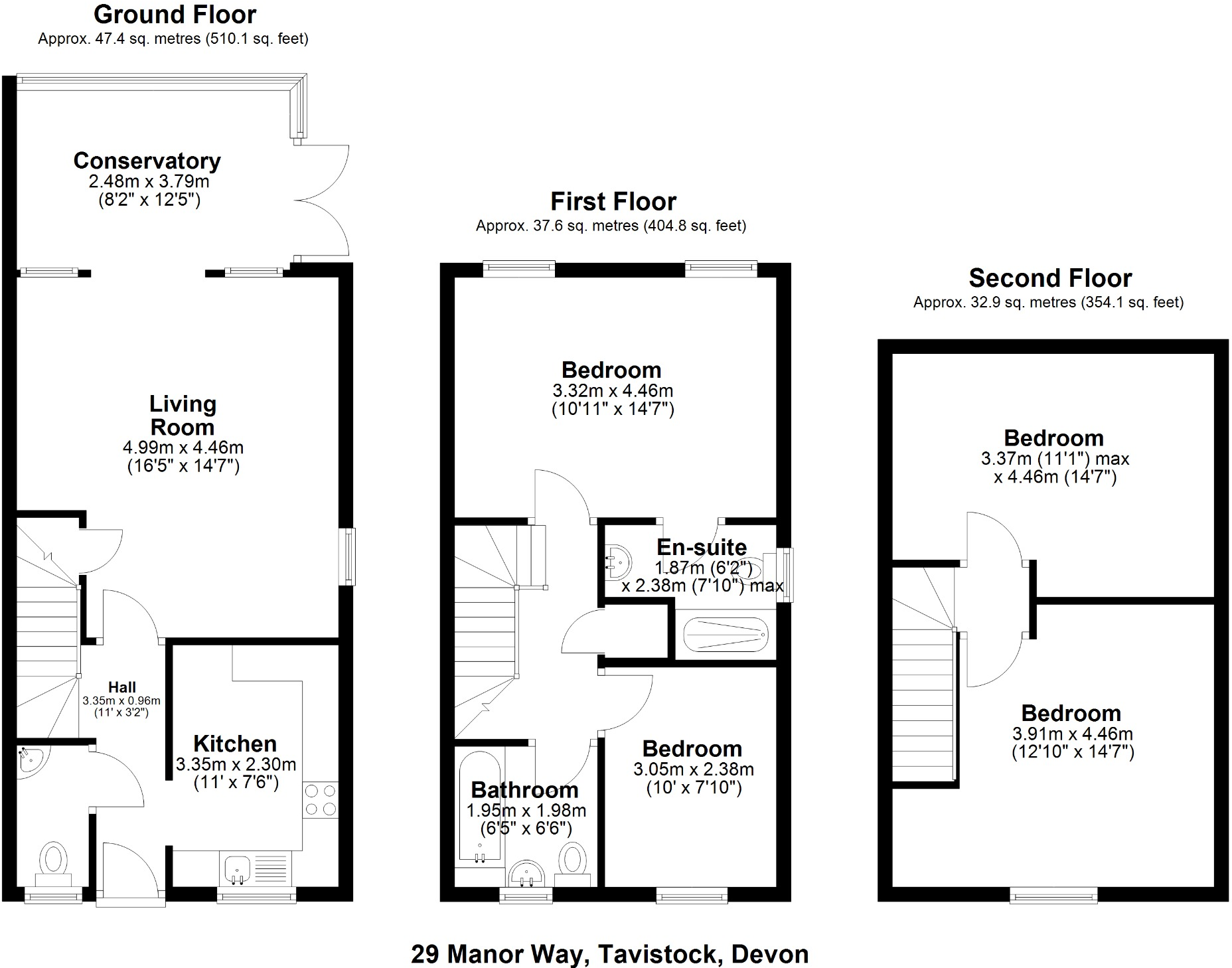 Manor Way, Tavistock, Devon floorplan