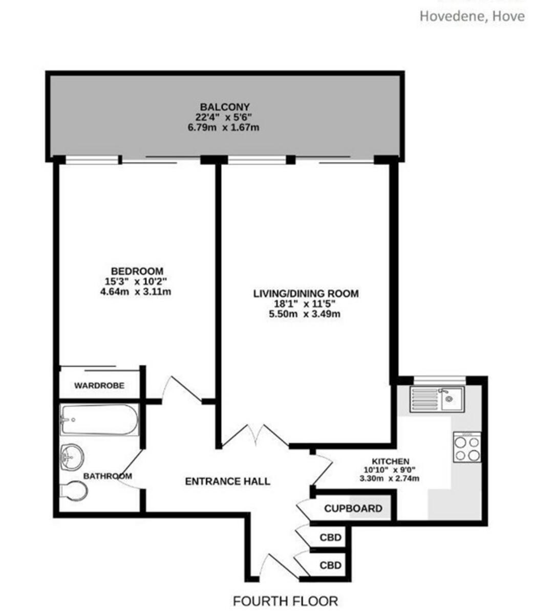 Hovedene, Cromwell Road, Hove floorplan
