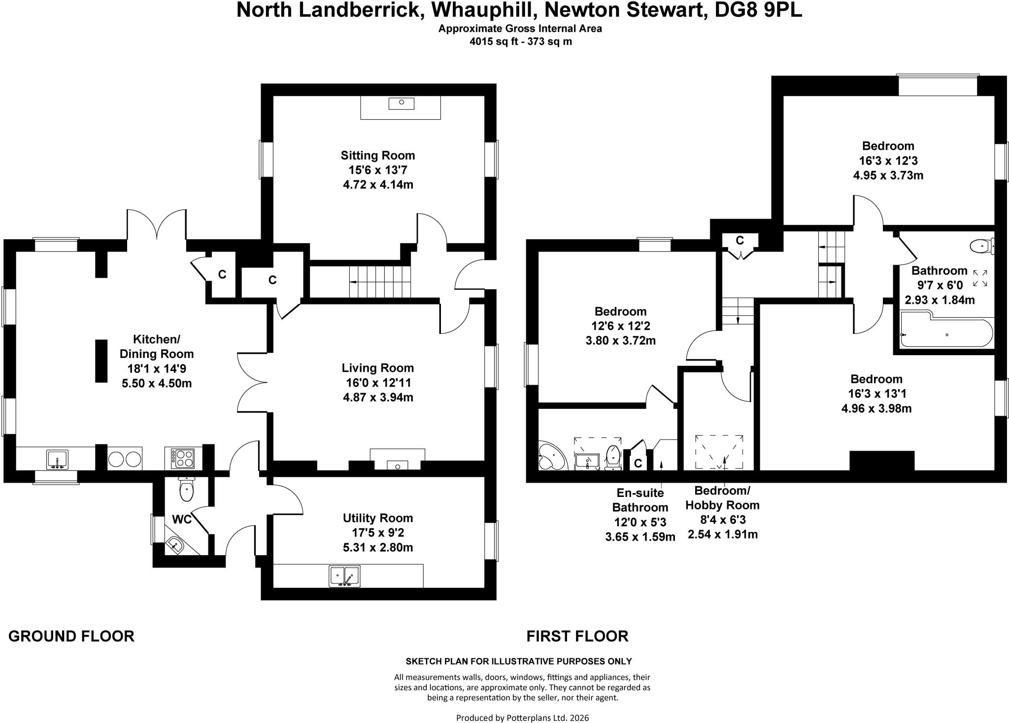 North Landberrick, Whauphill, Newton Stewart, Dumfries and Galloway, DG8 floorplan