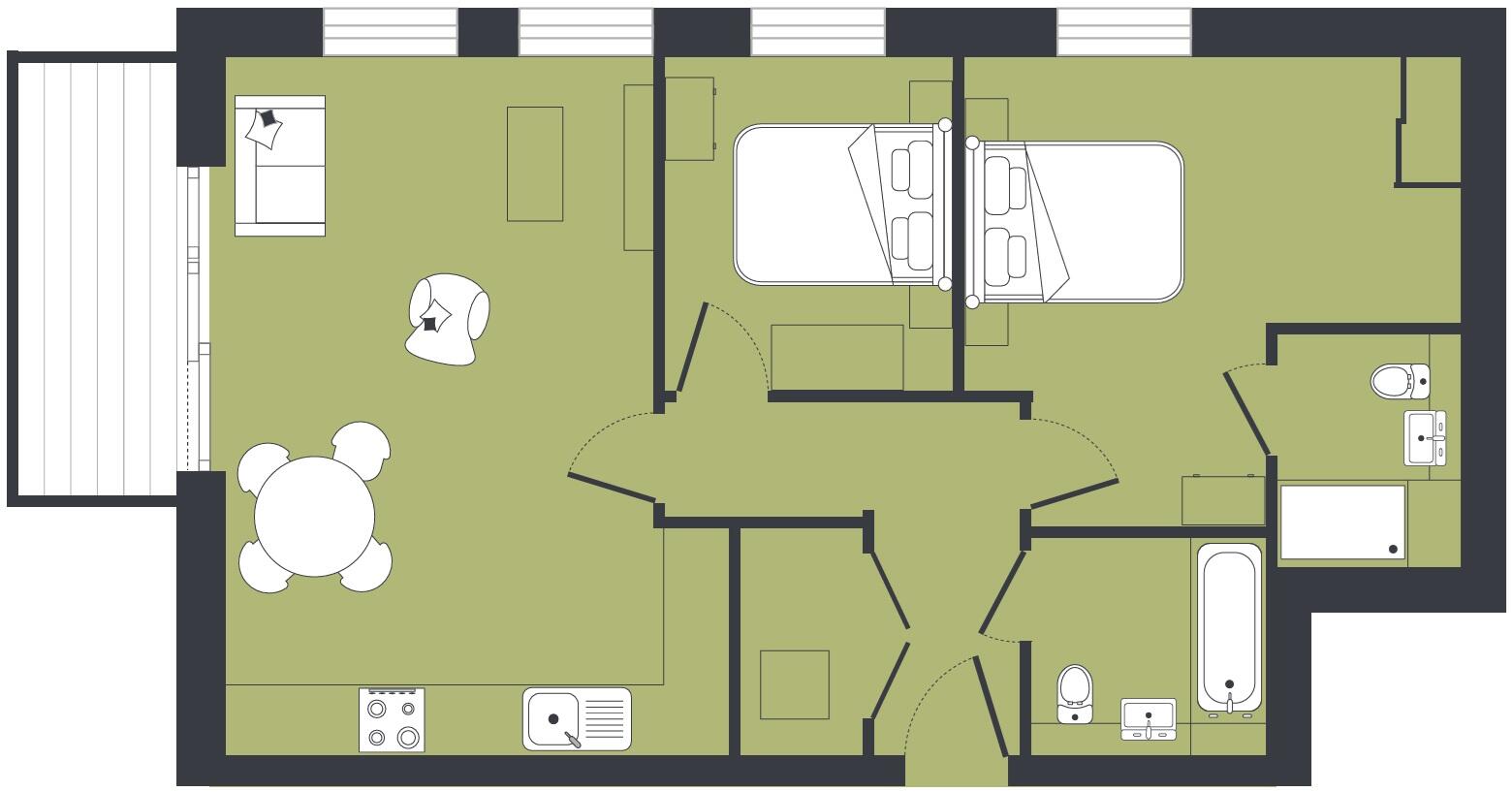 2 bed, 10th floor, Figo, Verona House in Beam Park floorplan