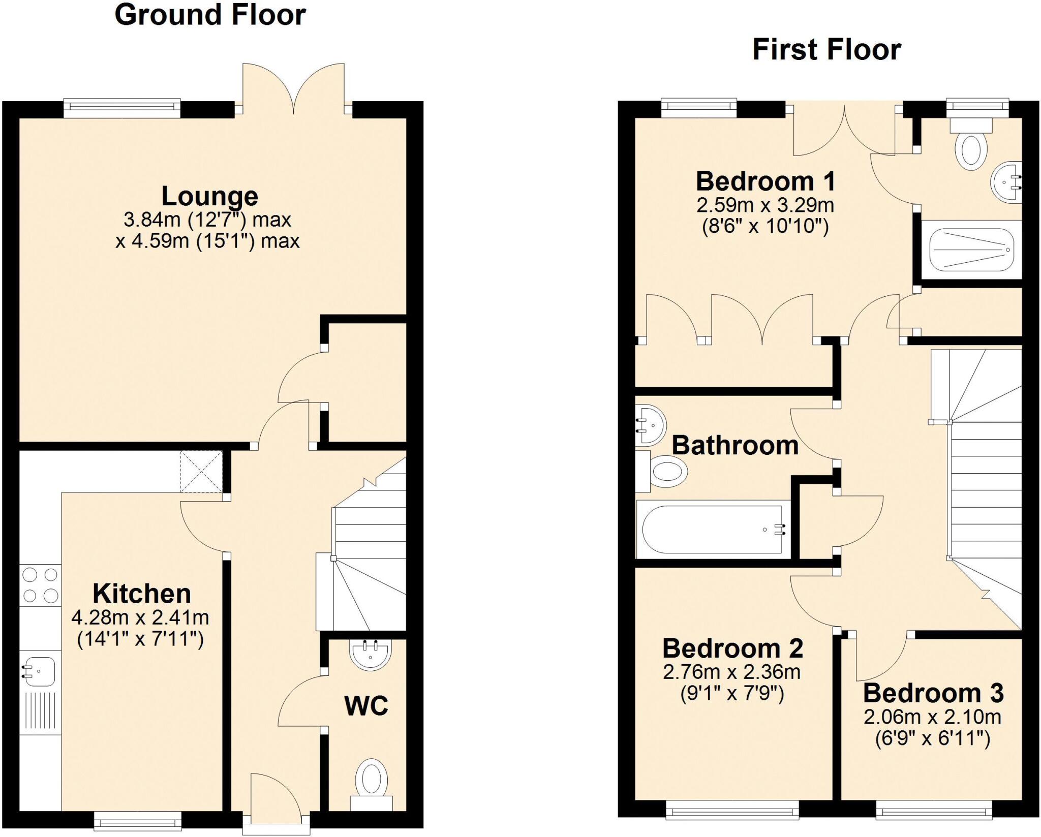 Rennison Mews, Blaydon floorplan