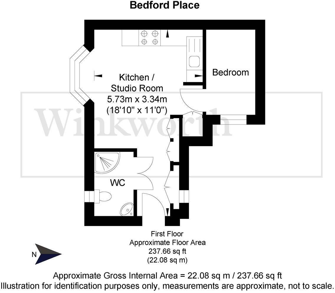 Bedford Place, Brighton, East Sussex, BN1 floorplan