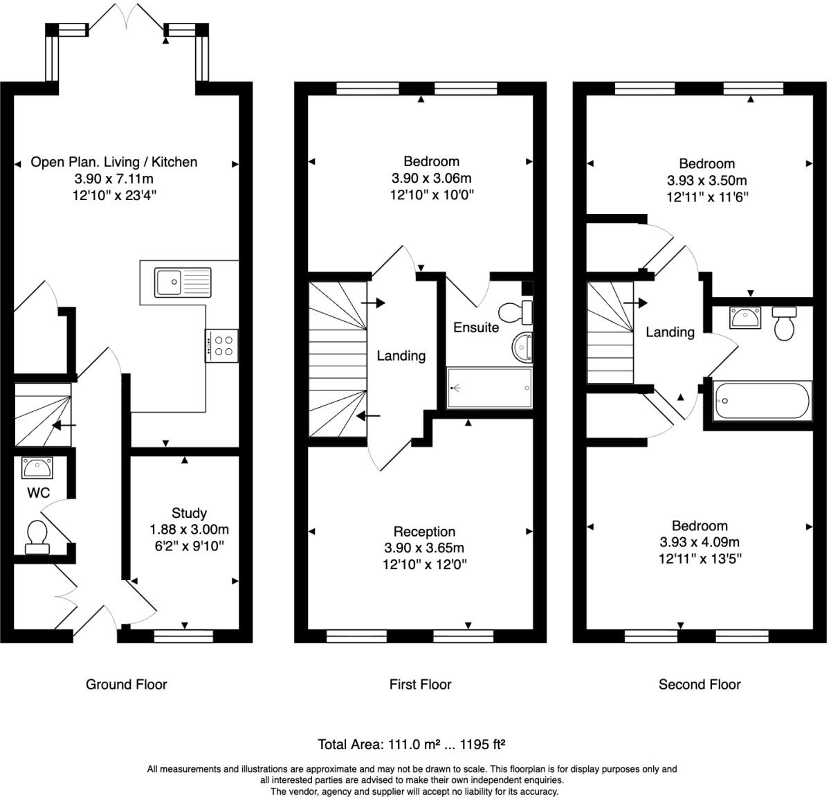 34 Tay Road, Lubbesthorpe, Leicester floorplan