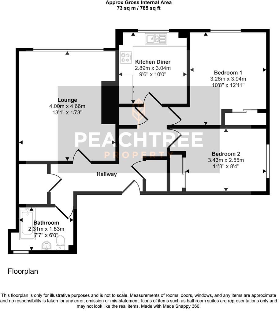 Thornhill, Johnstone, Renfrewshire floorplan
