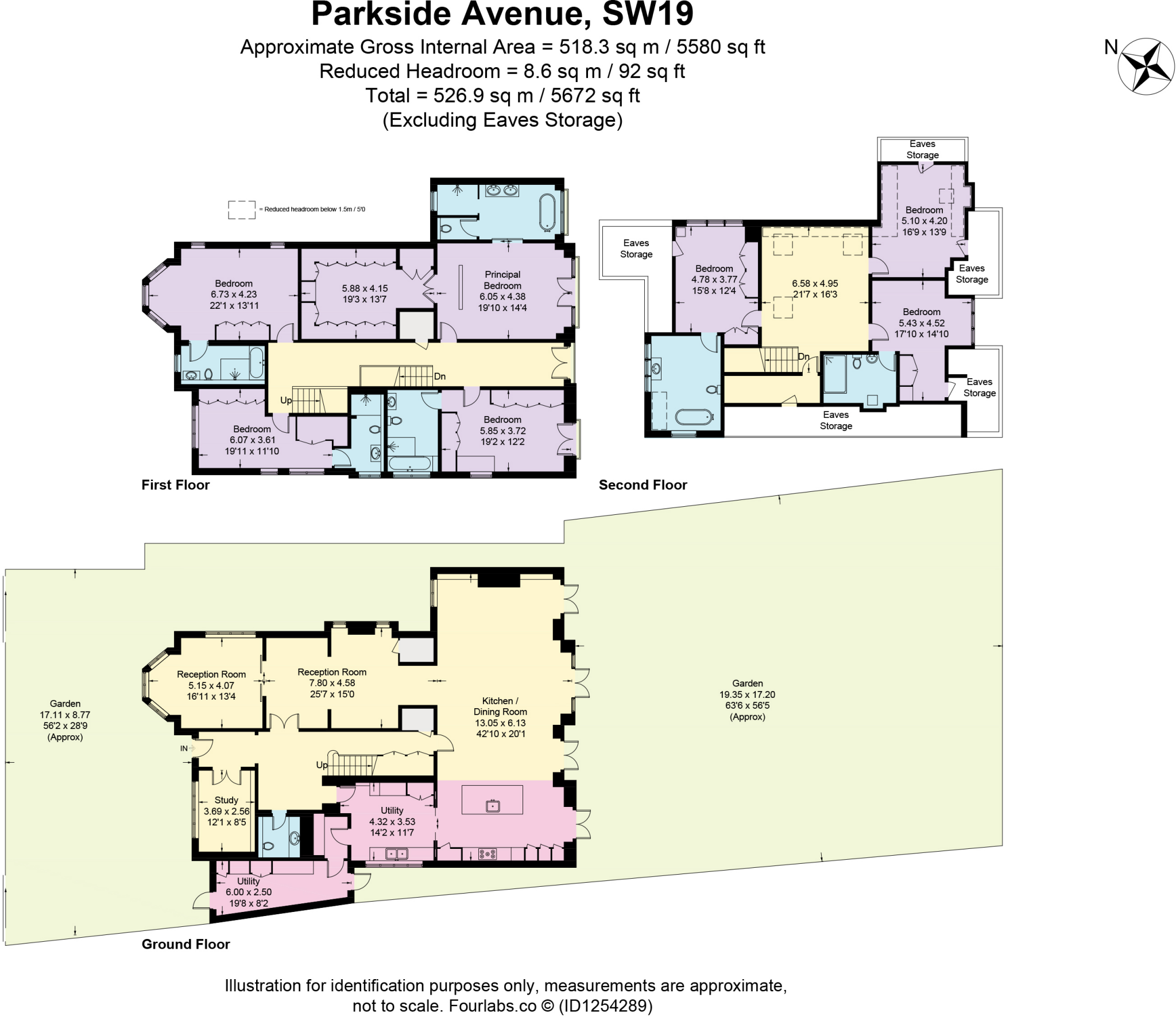 Parkside Avenue, Wimbledon, London, SW19 floorplan