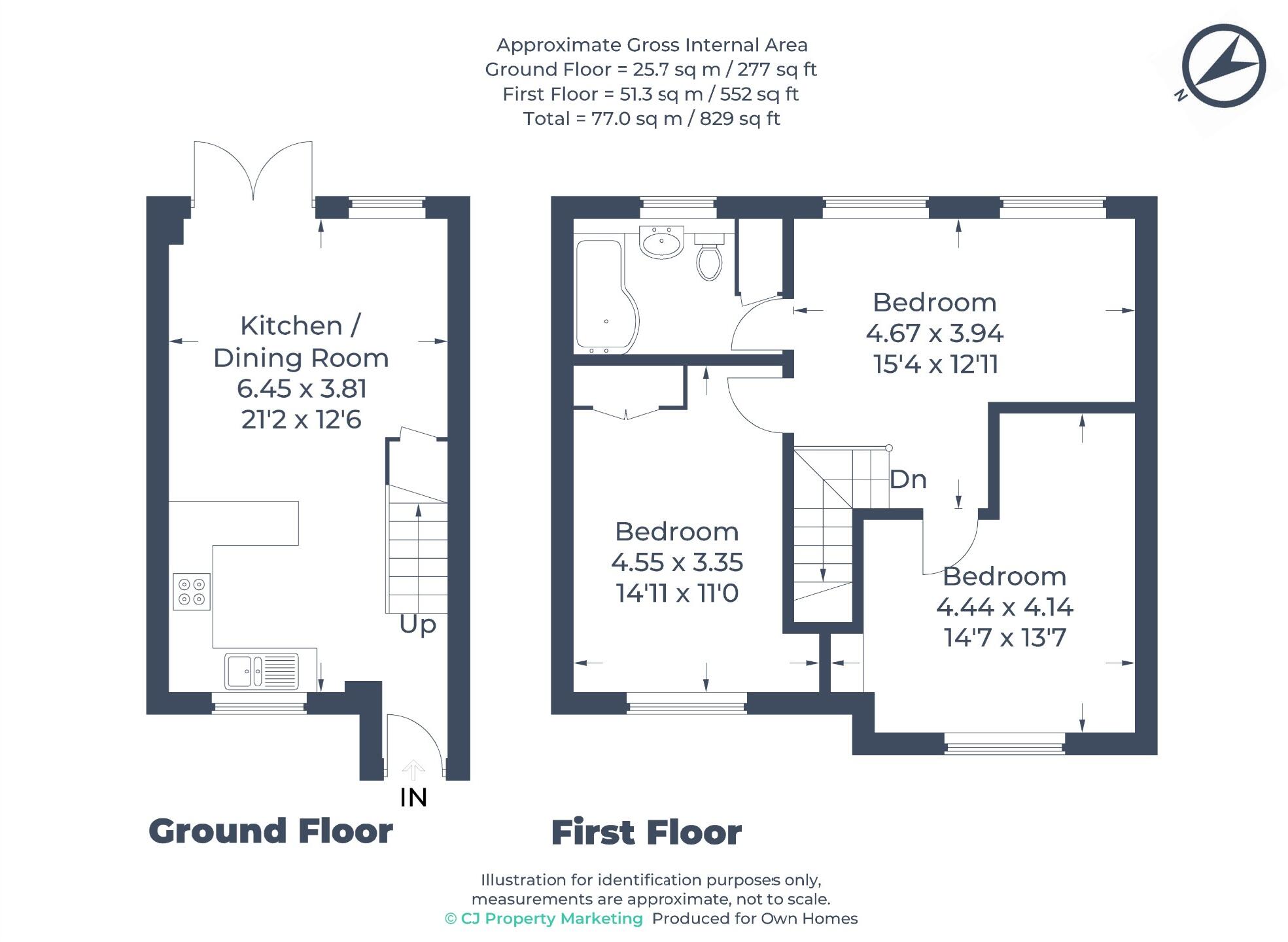 Hunt Hill Close, Stevenage, Hertfordshire, SG1 floorplan