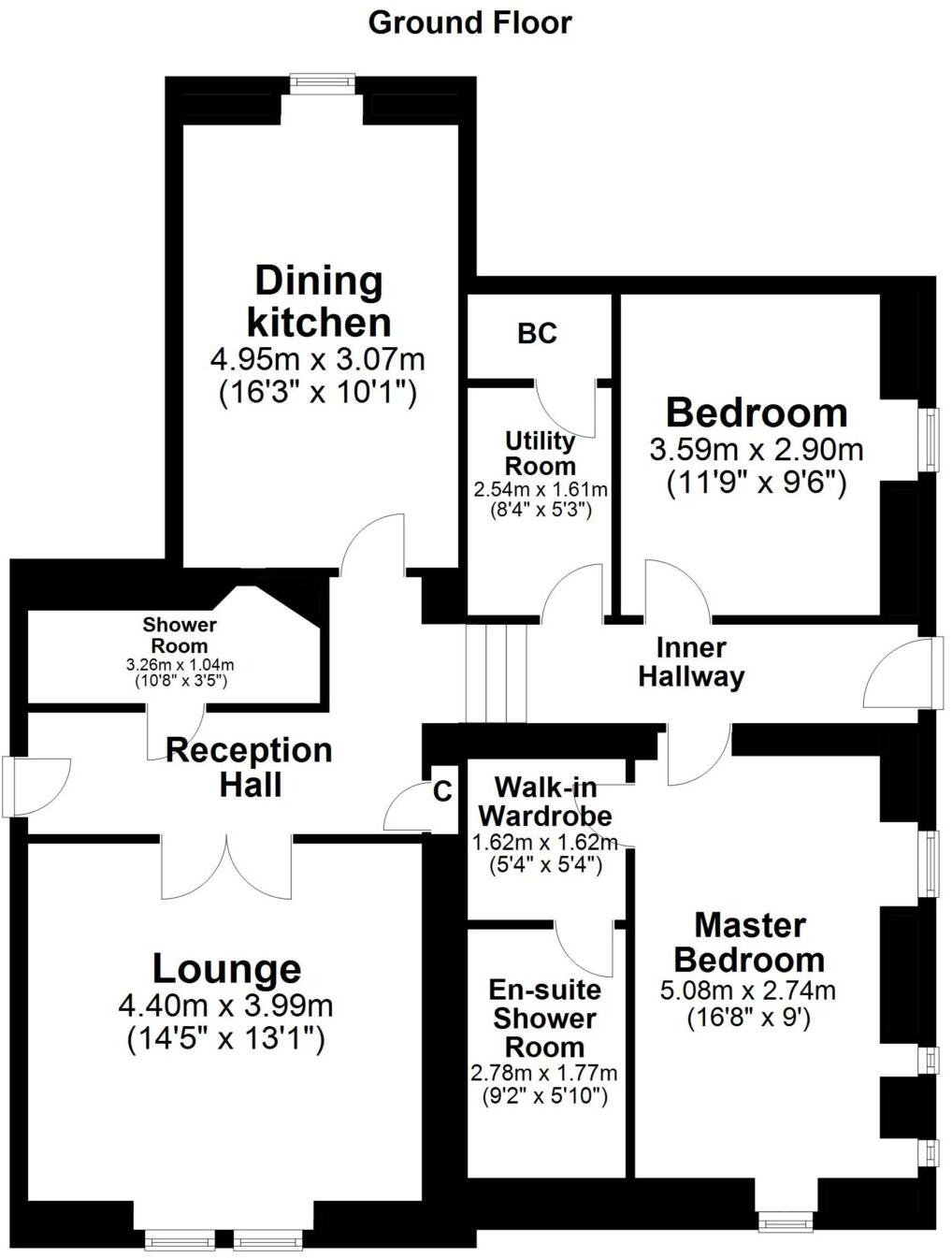 50B Racecourse Road, Ayr, KA7 2UZ floorplan