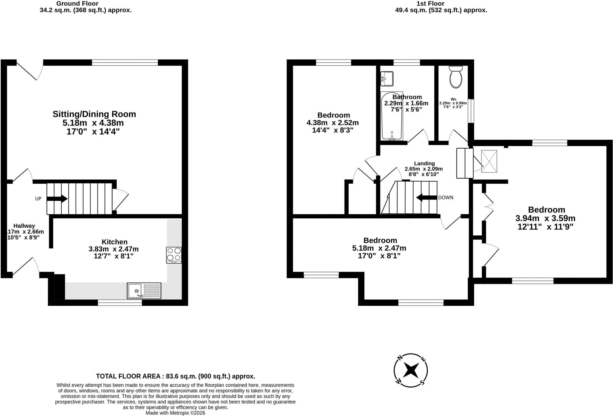 Ticklemore Street, Totnes floorplan