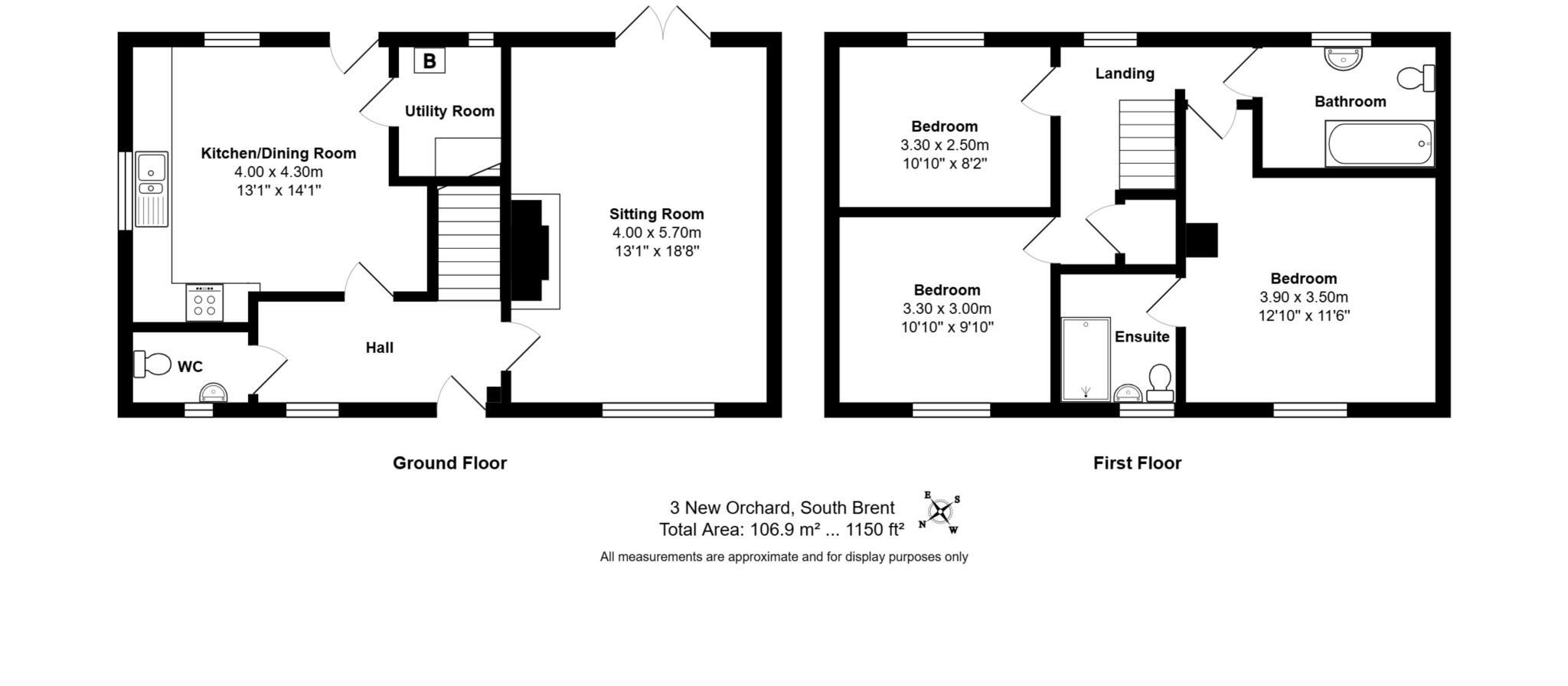 New Orchard, South Brent floorplan