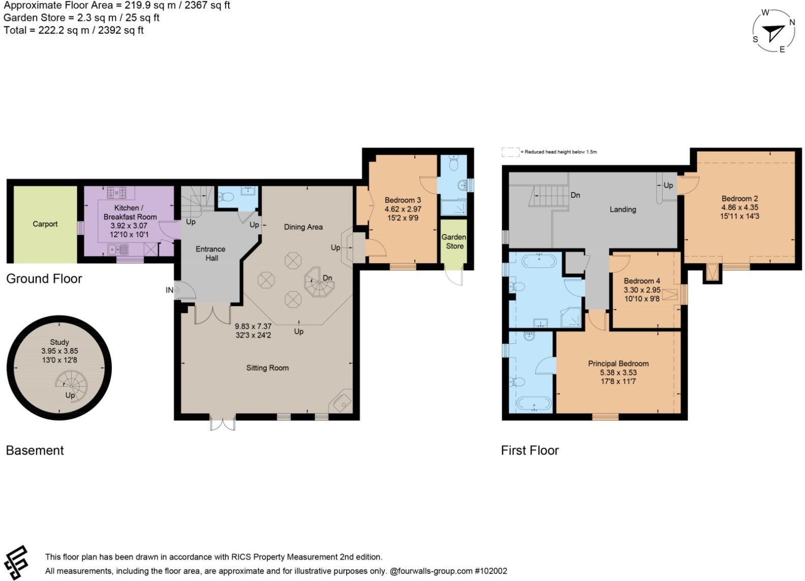 St. Marys Court, Church End, Kensworth, Bedfordshire floorplan