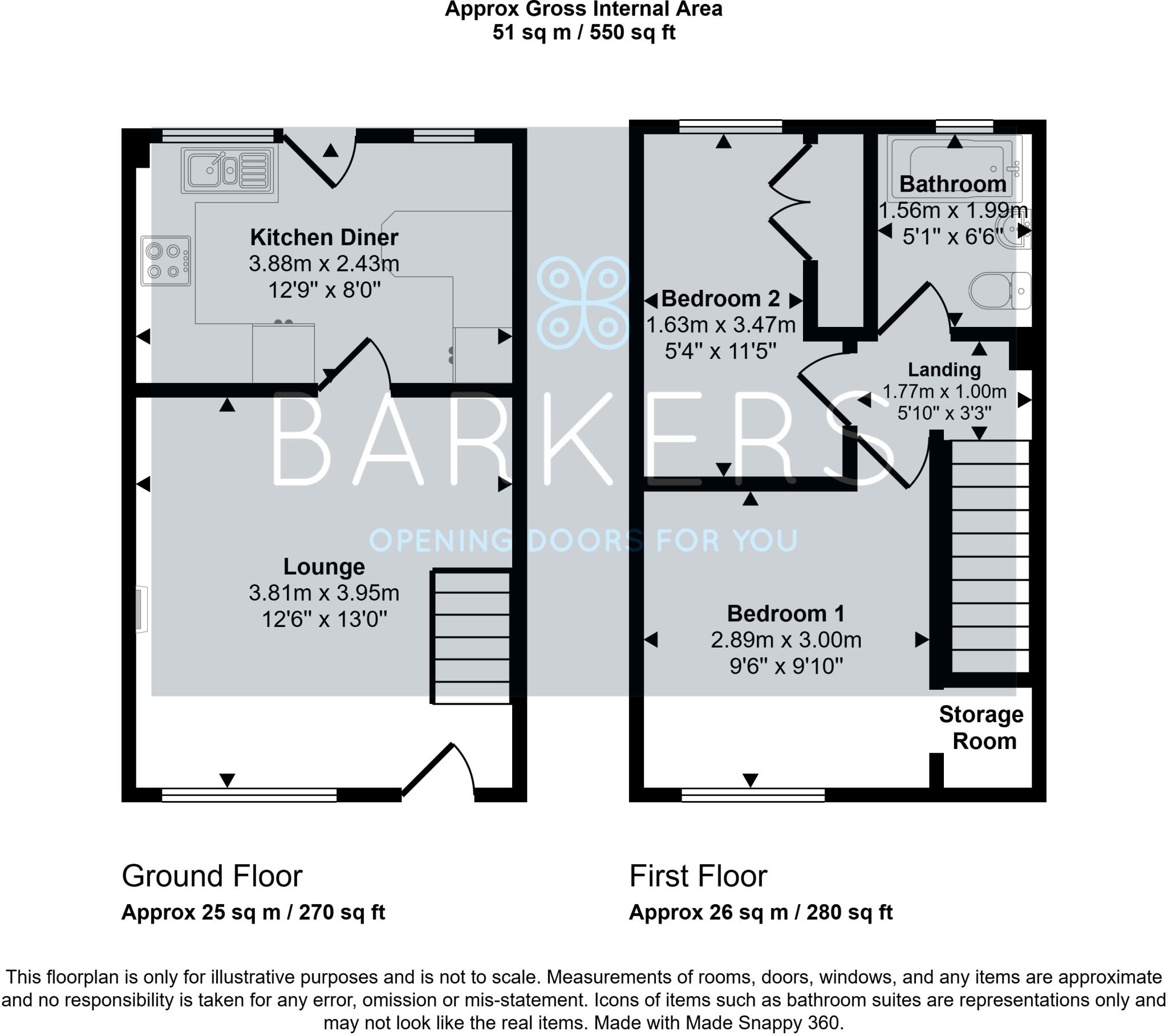 Oakway, Birkenshaw floorplan