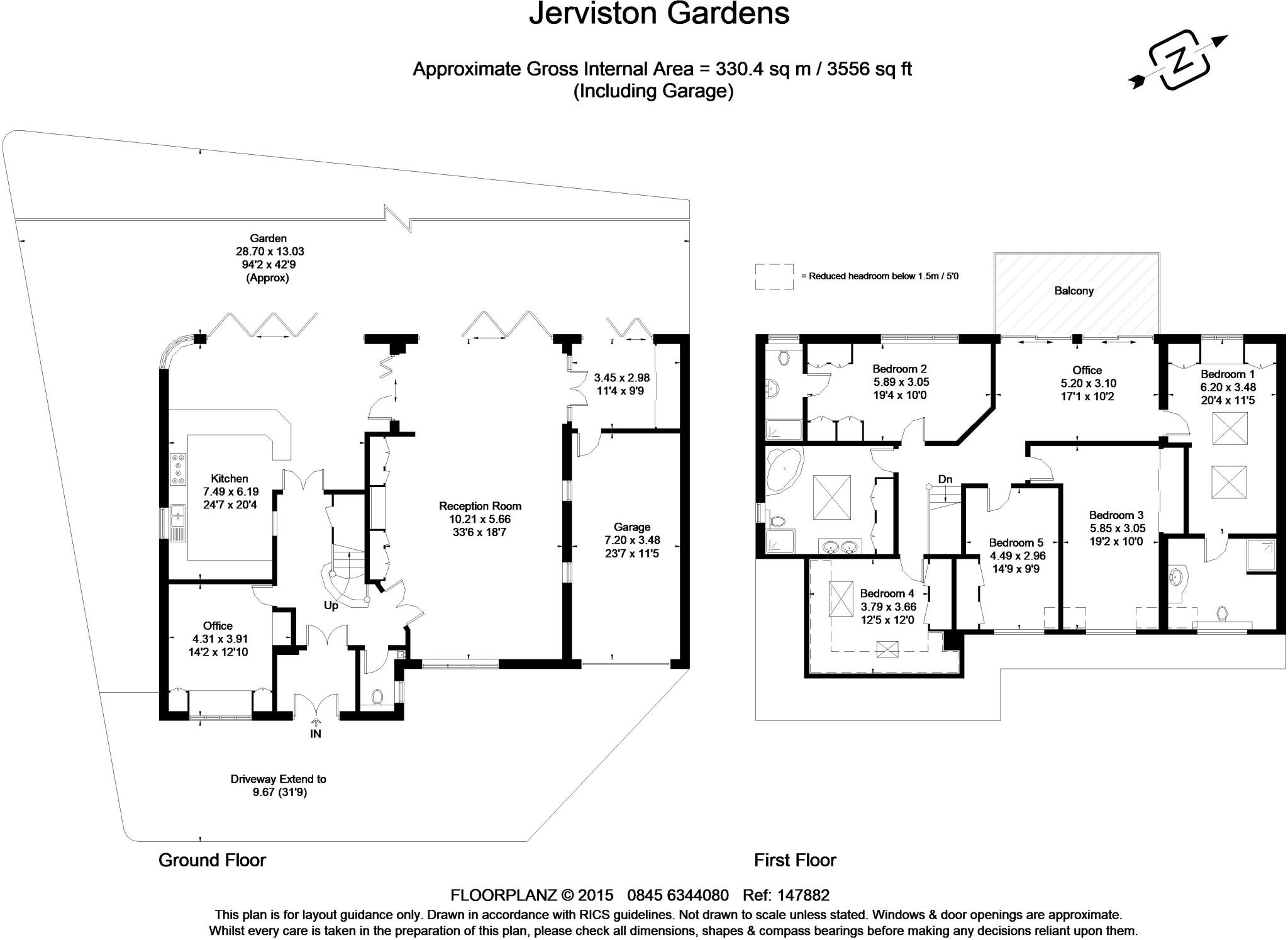 Jerviston Gardens London SW16 floorplan