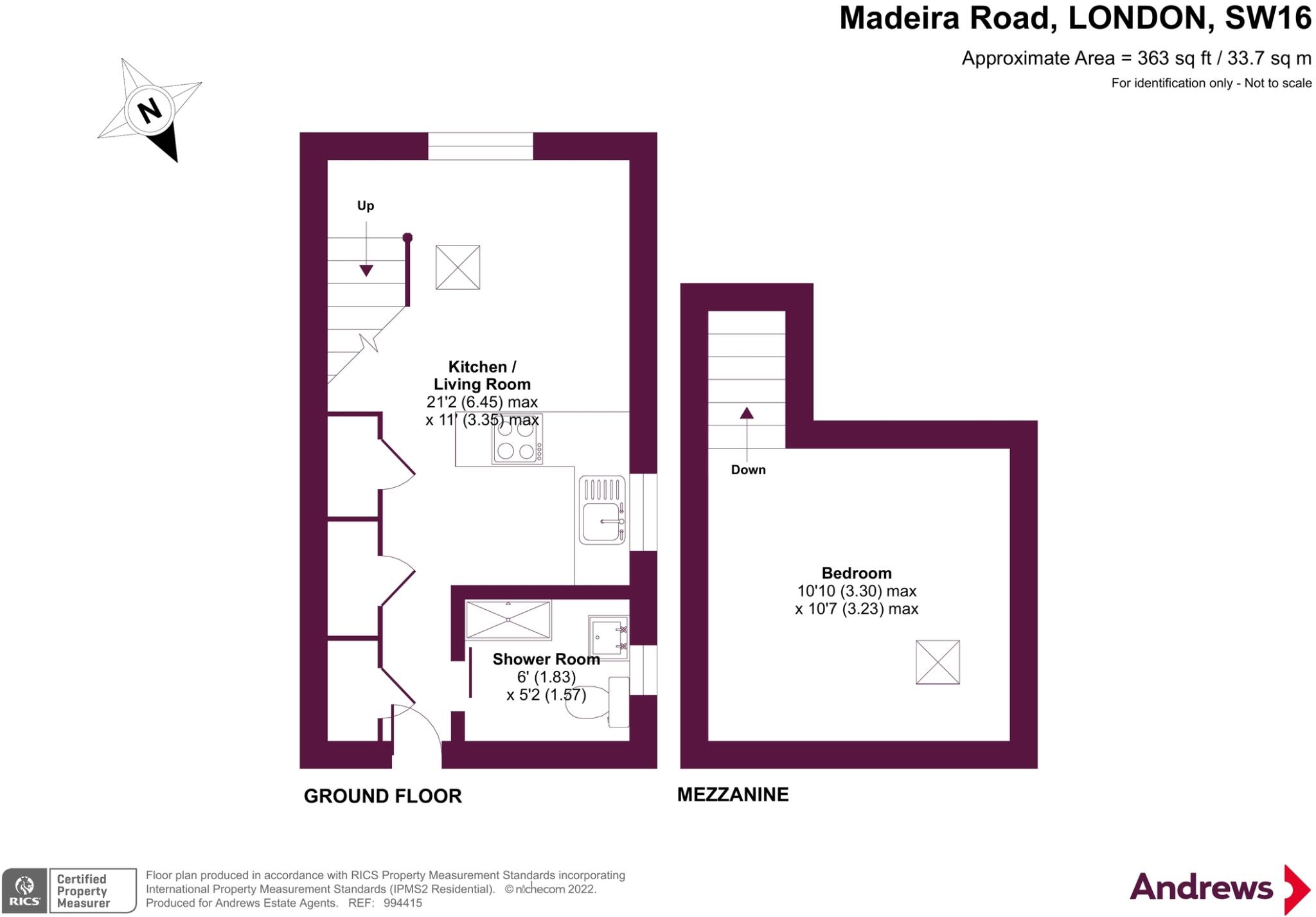 62 Madeira Road, LONDON, SW16 floorplan